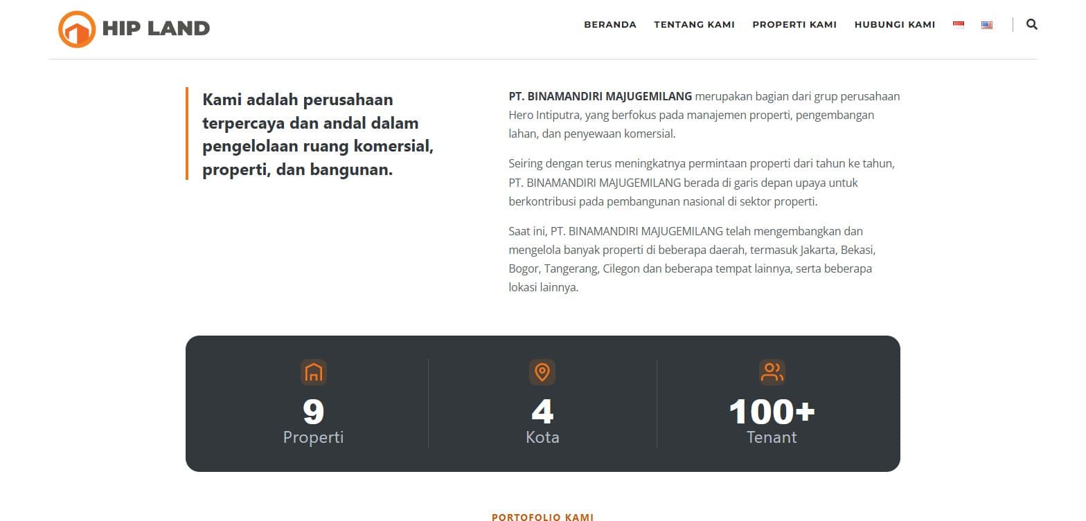 HIP Land — Halaman tentang kami
